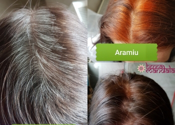 Vopire naturala in 2 pasi Henna Mandala inainte si dupa