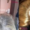 Henna Mandala Blond pe par blond vopsit chimic