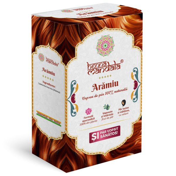 Henna Mandala Aramiu cutie noua laterala stanga