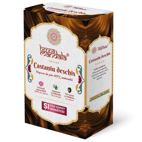 Cutie Henna Mandala Castaniu Deschis