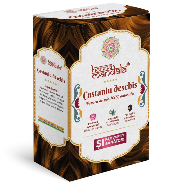 Cutie Henna Mandala Castaniu Deschis