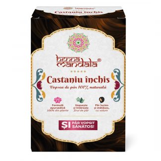CASTANIU ÎNCHIS - Henna Mandala