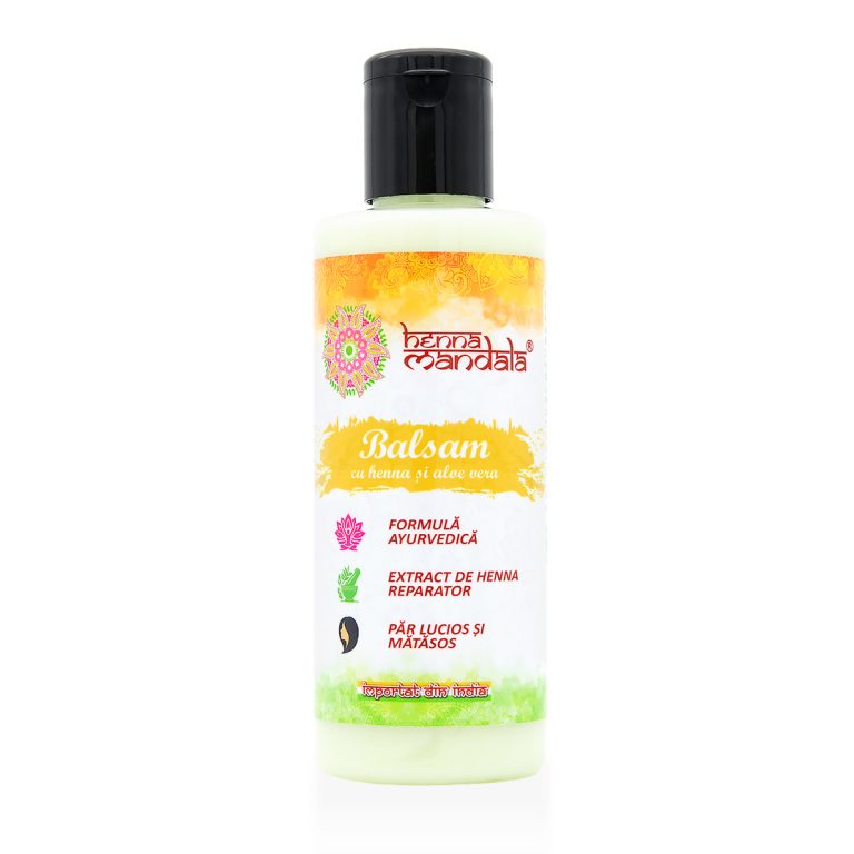 Balsam de par cu henna si aloe vera Henna Mandala