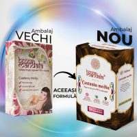 Henna Mandala Castaniu Mediu cutie veche si noua