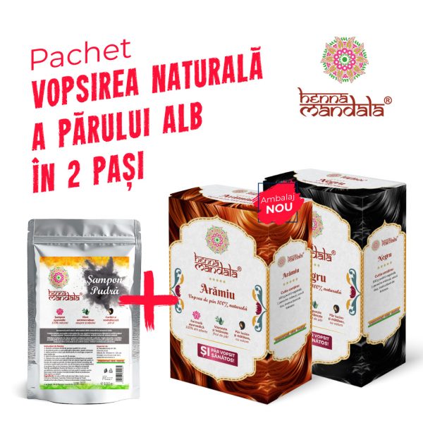 vopsea henna si sampon pudra ayurvedic