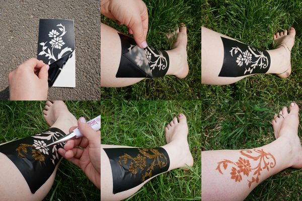 tatuaj cu sablon henna